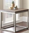 Casual Rustic Honey Brown End Table - Lorenza-2