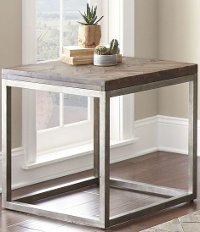 Casual Rustic Honey Brown End Table - Lorenza-2