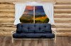 MWFMRV Rustic Natural Clear Lacquered Futon Bed - Montana