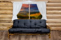 MWGCFMR Rustic Country Brown Futon Bed - Glacier-6