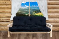 MWHCFMRV Rustic Natural Clear Lacquered Futon Bed - Homestead