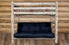 MWTWFMRV Rustic Clear Lacquered Log Twin-over-Full Futon Bunk Bed - Montana