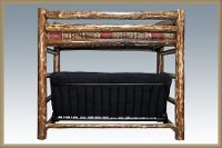 MWGCTWFMR Rustic Country Brown Twin Bunk over Full Futon Bed - Glacier-3
