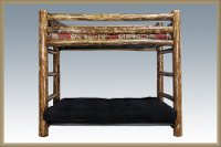 MWGCTWFMR Rustic Country Brown Twin Bunk over Full Futon Bed - Glacier-4