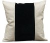 22 White Throw Pillow with Black Band - Franklin
