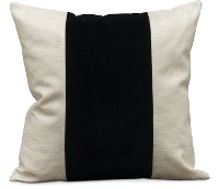 22 White Throw Pillow with Black Band - Franklin
