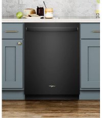 WDT730PAHV Whirlpool Dishwasher with 1 Hour Cycle - Black Stainless Steel-2