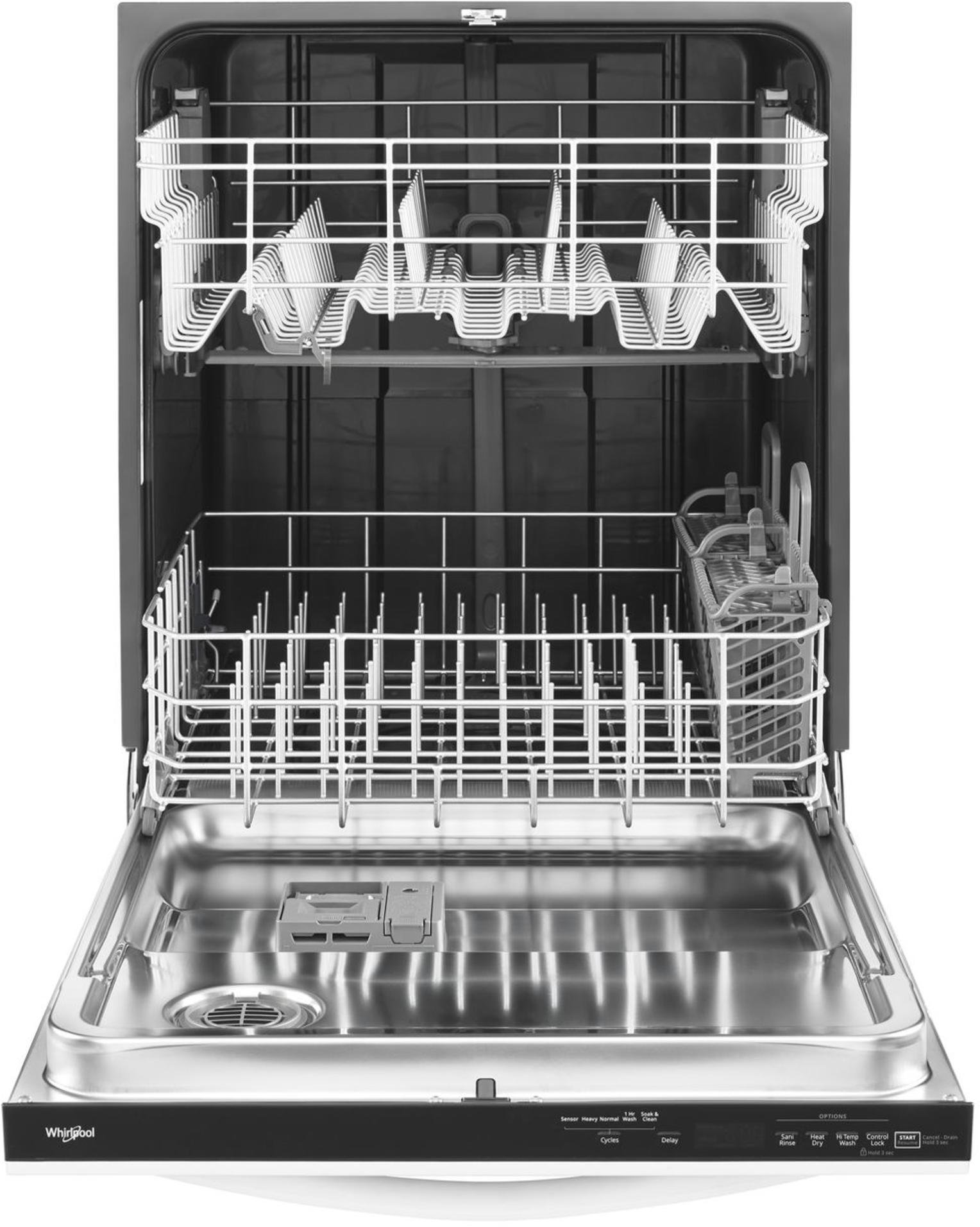 WDT730PAHW Whirlpool Dishwasher with 1 Hour Cycle - White-2