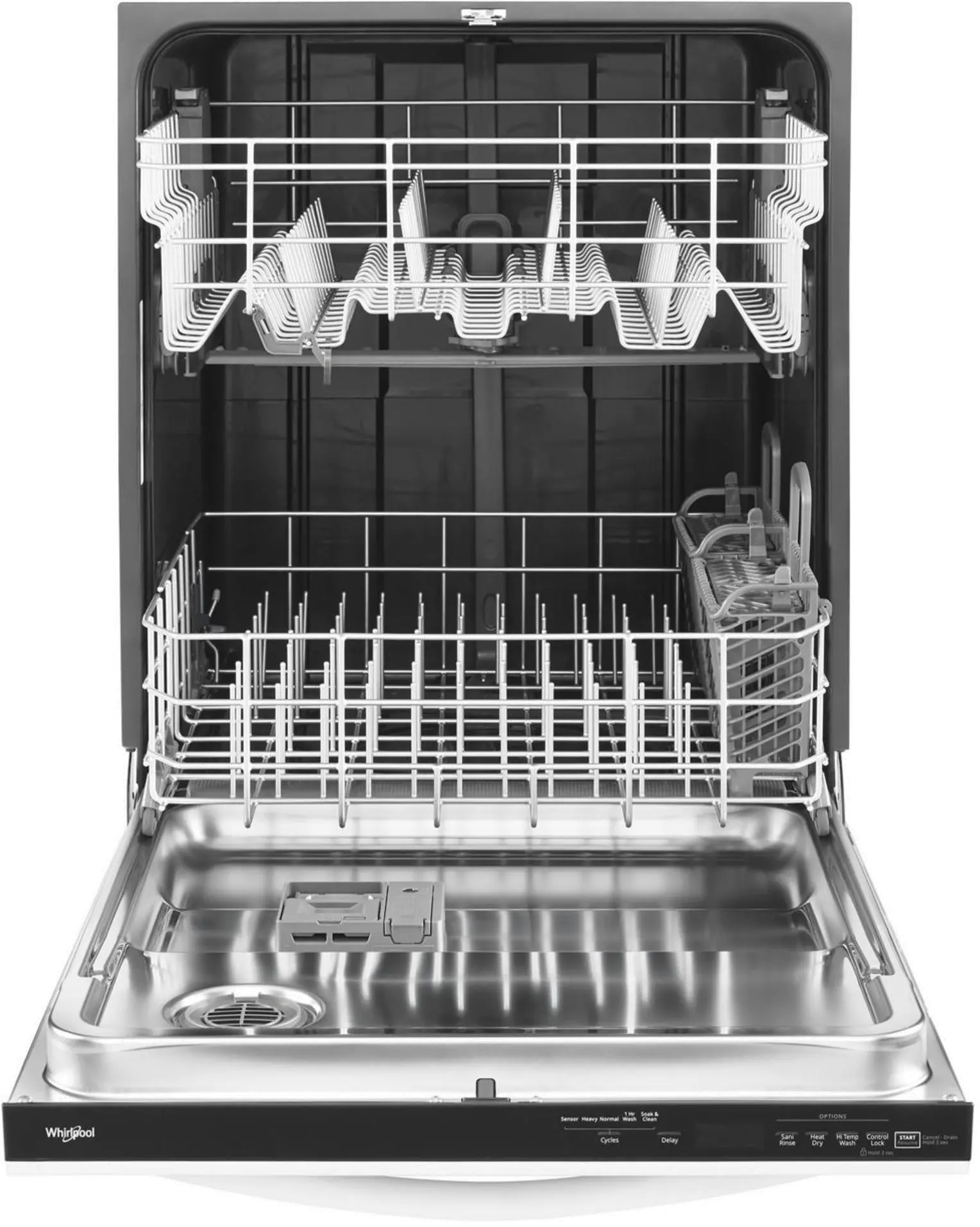 WDT730PAHW Whirlpool Top Control Dishwasher - White-2