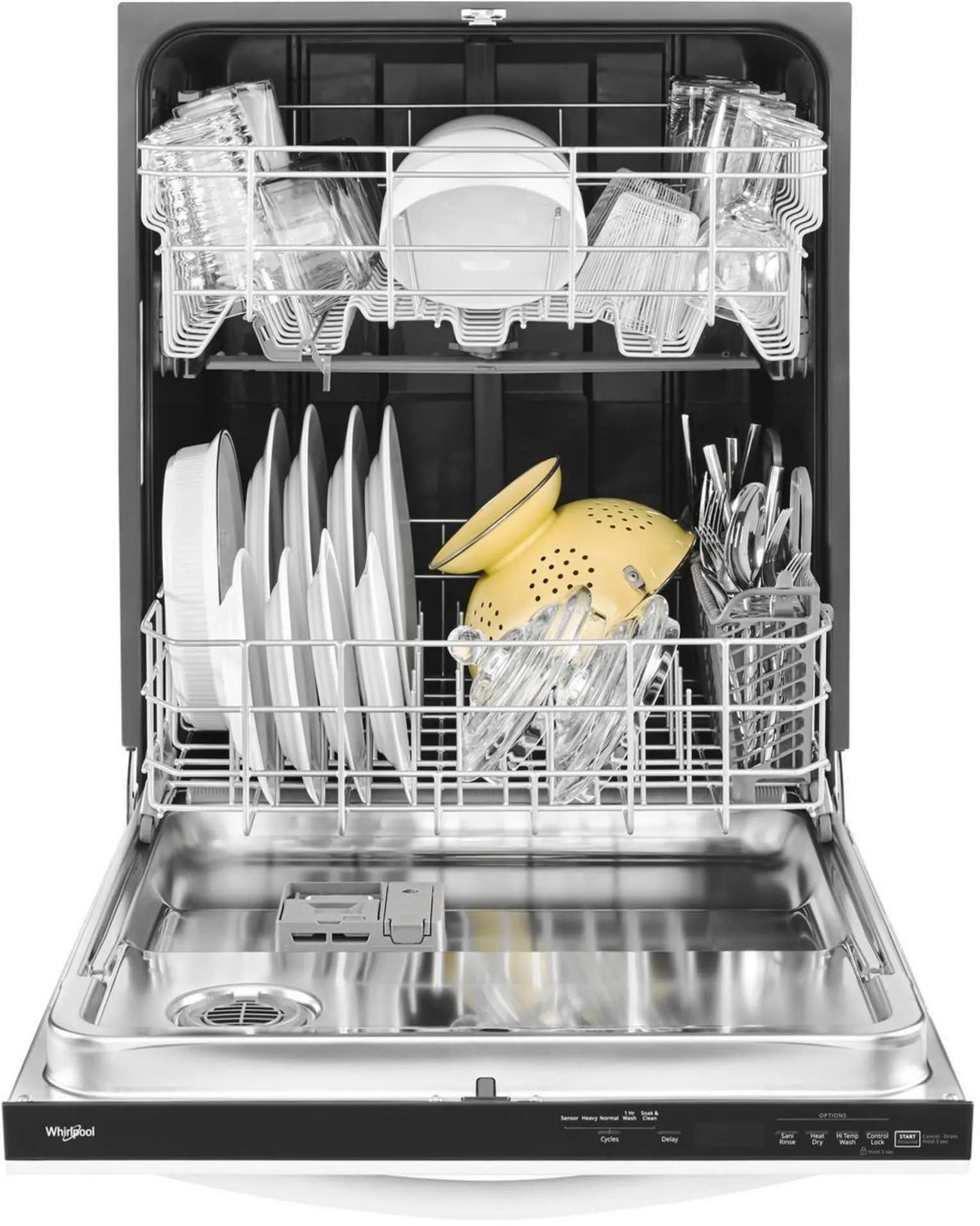 WDT730PAHW Whirlpool Top Control Dishwasher - White-3