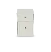 Catrina White 2 Drawer Rolling File Cabinet
