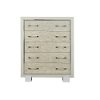 Contemporary Pearl White Chest of Drawers - Cydney-2