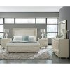 Contemporary Pearl White 6 Piece King Bedroom Set - Cydney-2