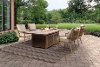 5PC:TREVI,4LOUNGE 5 Piece Fire Pit Outdoor Dining Set - Trevi