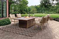 5PC:TREVI,4LOUNGE 5 Piece Fire Pit Outdoor Dining Set - Trevi