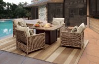 5PC:SHADBRK/FIRECHAT 5 Piece Fire Pit Patio Set - Shadbrook