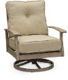 Tan Outdoor Patio Swivel Chair - Plank