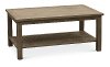 Brushed Birch Outdoor Aluminum Coffee Table - Plank