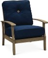 Navy Outdoor Patio Chair - Plank