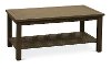 Brushed Birch Outdoor Aluminum Coffee Table - Plank