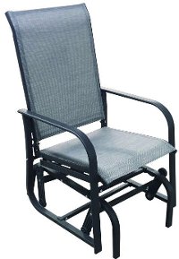 Gray Outdoor Patio Glider