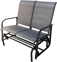 2 Seat Gray Outdoor Patio Glider
