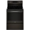 WFE550S0HV Whirlpool 5.3 cu. ft. Freestanding Electric Range with Fan Convection Cooking - Black Stainless Steel Fingerprint Resistance