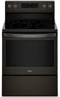 WFE550S0HV Whirlpool 5.3 cu. ft. Freestanding Electric Range with Fan Convection Cooking - Black Stainless Steel Fingerprint Resistance
