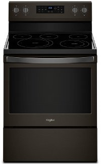 WFE550S0HV Whirlpool 5.3 cu. ft. Freestanding Electric Range with Fan Convection Cooking - Black Stainless Steel Fingerprint Resistance
