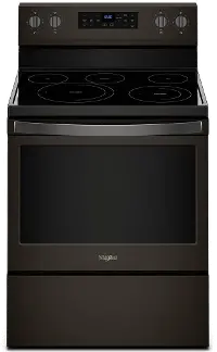 WFE550S0HV Whirlpool 5.3 cu. ft. Freestanding Electric Range with Fan Convection Cooking - Black Stainless Steel Fingerprint Resistance