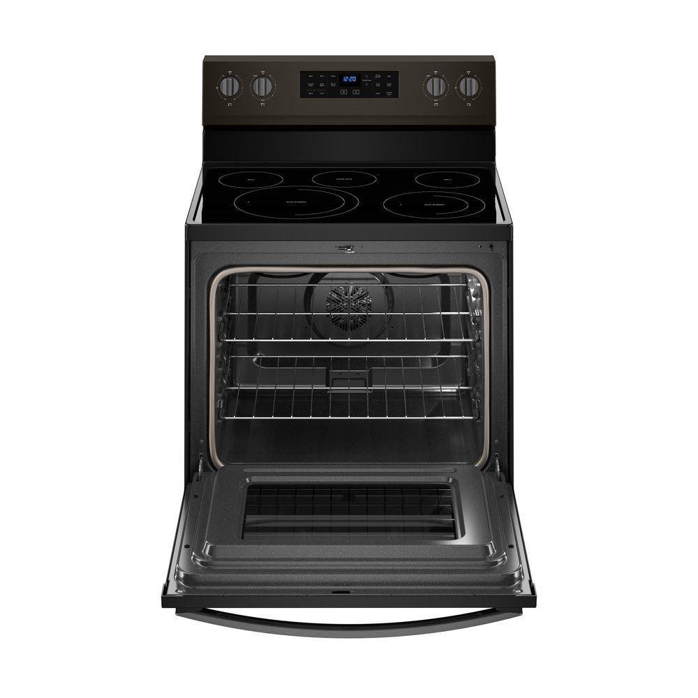 WFE550S0HV Whirlpool 5.3 cu. ft. Freestanding Electric Range with Fan Convection Cooking - Black Stainless Steel Fingerprint Resistance-6