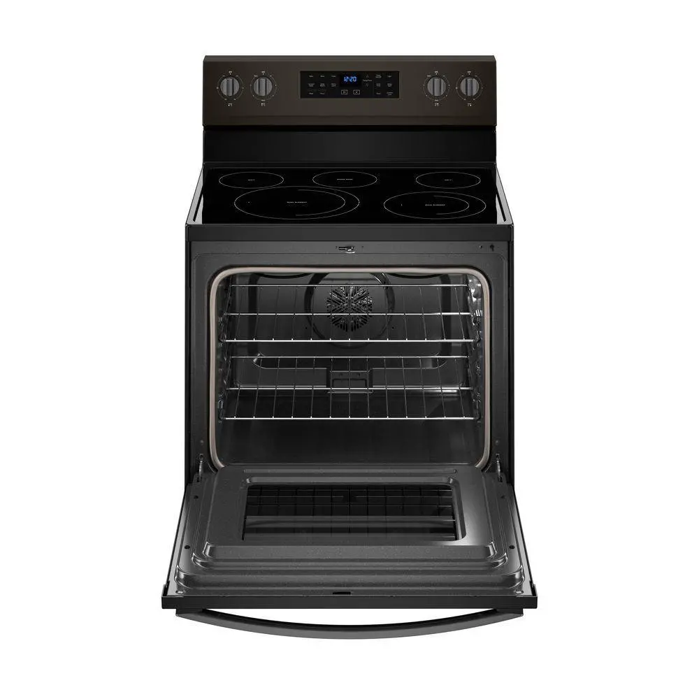 WFE550S0HV Whirlpool 5.3 cu. ft. Freestanding Electric Range with Fan Convection Cooking - Black Stainless Steel Fingerprint Resistance-6