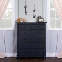 828-DN Distressed Navy 6-Drawer Chest - Santa Fe