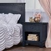 830-DN Distressed Navy 1-Drawer Nightstand - Santa Fe -1