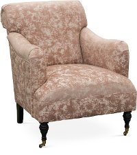Traditional Blush Accent Chair - Elizabeth
