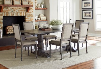 Dove Gray Dining Table - Muses