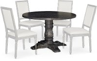 Dove Gray Round Dining Table - Muses