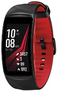 SM-R365NZRAXAR Samsung Gear Fit 2 Pro Fitness Band Red Large