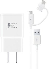EP-DG930DWBNDL Fast Charge Travel Charger with Micro USB and USB-C