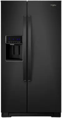 WRS588FIHB Whirlpool 28.5 cu ft Side by Side Refrigerator - Black