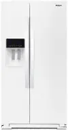 WRS588FIHW Whirlpool 28.5 cu ft Side by Side Refrigerator - White