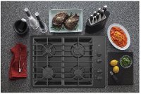 JGP3030DLBB GE 30 Inch Gas Cooktop with 4 Burners - Black-2
