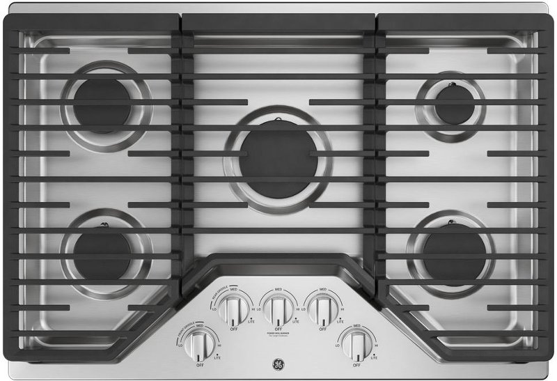 Ge 30 Inch Gas Cooktop Stainless Steel Rc Willey Furniture Store