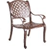 Light Brown Patio Arm Chair - Castle Rock