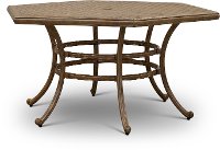 Light Brown Hexagon Patio Table - Castle Rock-3