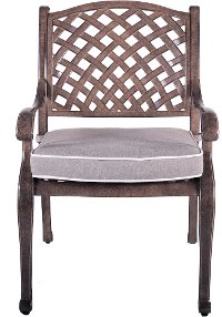 Light Brown Patio Chair and Cushion - Castle Rock