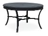54 Inch Blue Gray Round Outdoor Patio Dining Table - Antioch