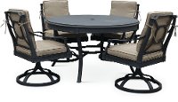 5 Piece Outdoor Patio Dining Set with Swivel Chairs - Antioch