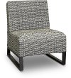 Wicker Slipper Patio Chair - Del Mar