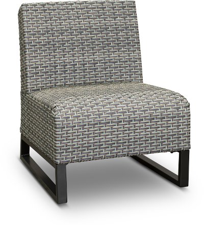 Wicker Slipper Patio Chair - Del Mar